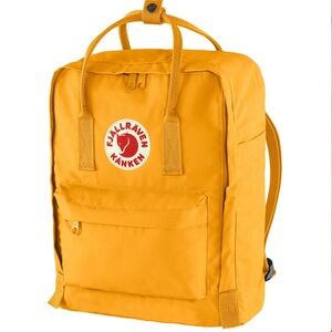 Fjällräven bright yellow Kanken unisex backpack NWT